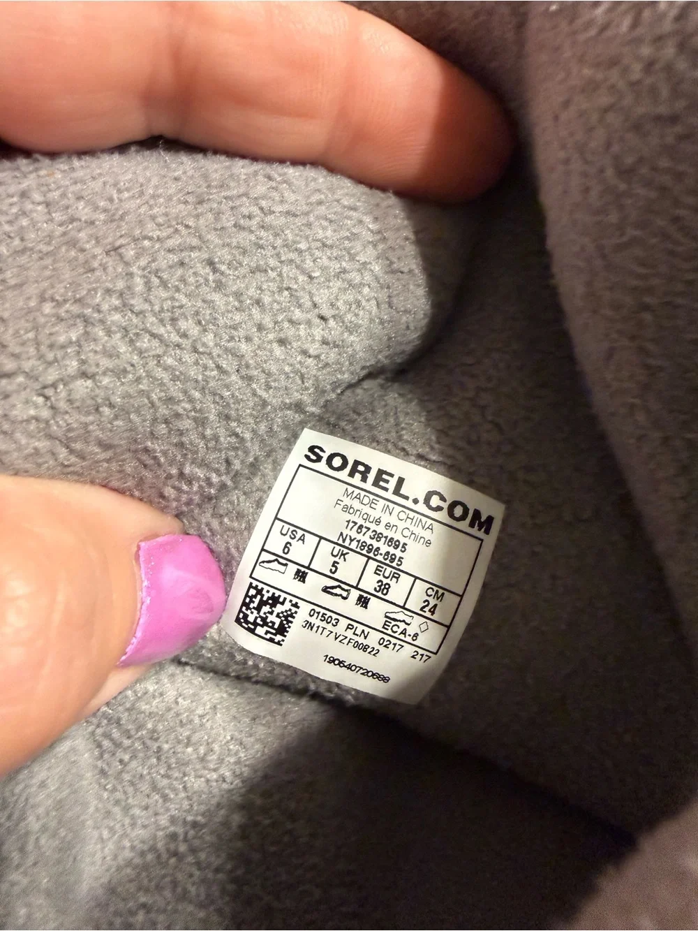 SOREL Kids Whitney Mid Waterproof Winter Boots Pink Ice/Quarry Size 6